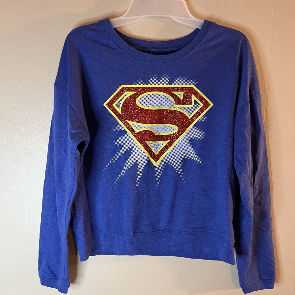 DC Comics Superman Glitter Logo Sweater